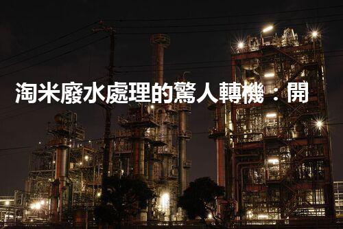 淘米廢水處理的驚人轉機：開啟綠色循環(huán)新篇章！